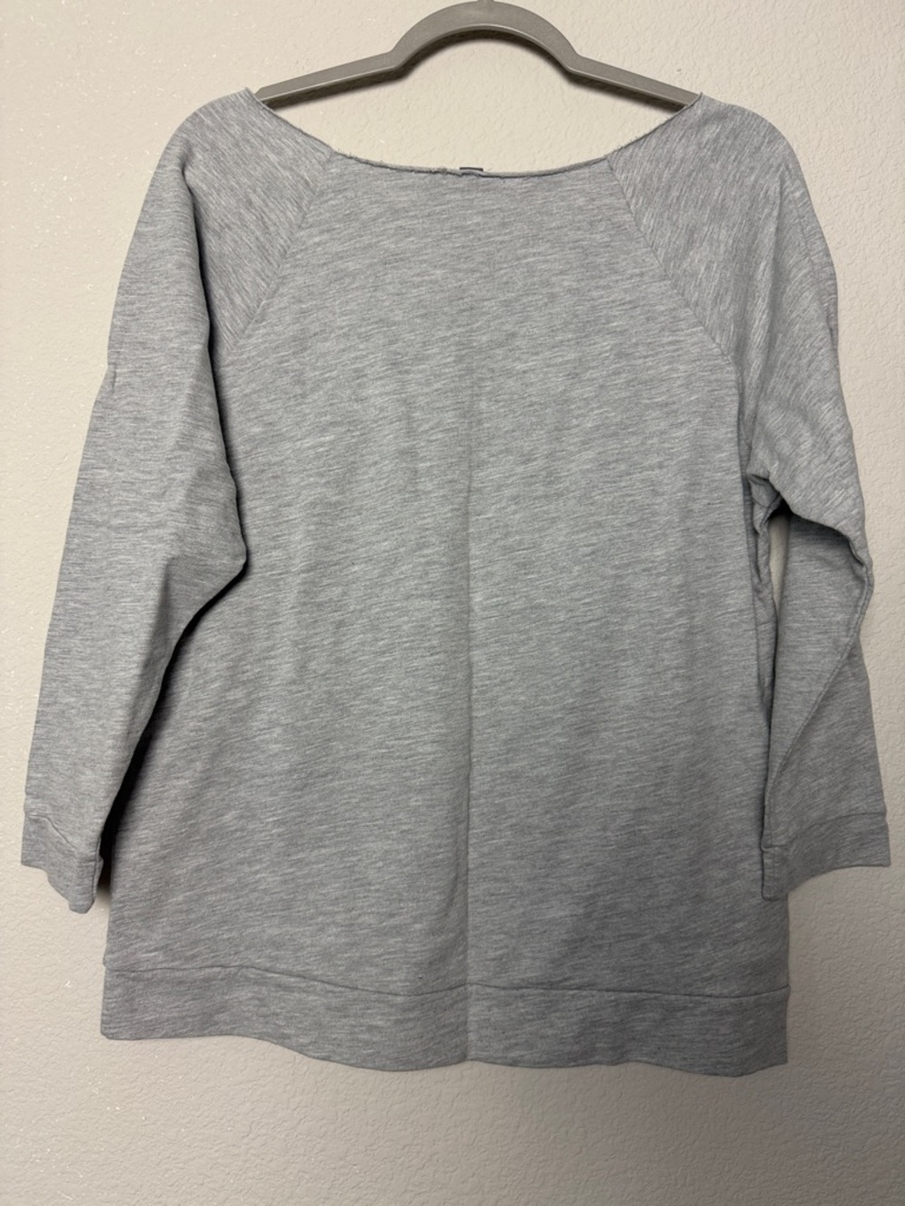 Thread Tan Boatneck ¾ Sleeve Lightweight Sweatshirt Size Large - Picture 2 of 4